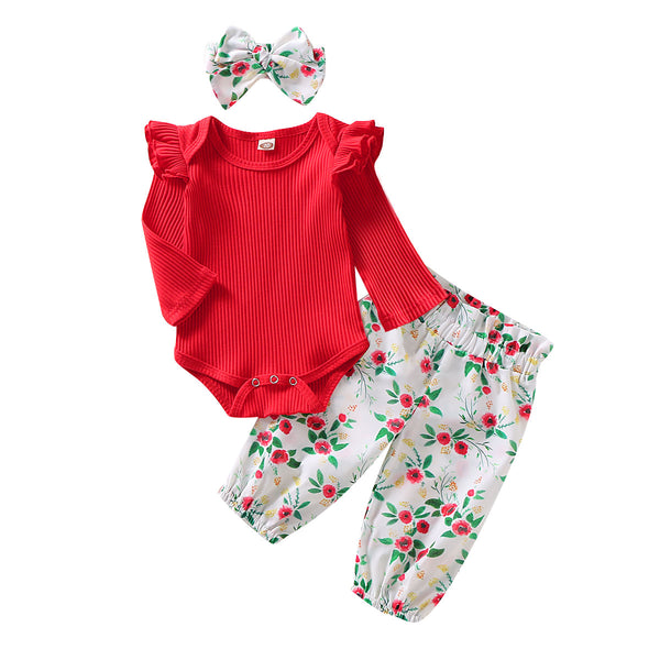 0 18M Autumn 3Pcs Clothes Set Toddler Infant Baby