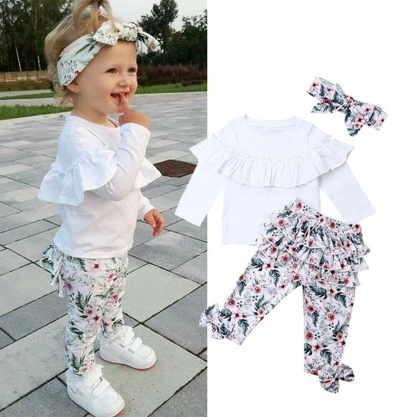 0 5Y Toddler Baby Girls Clothes Sets Autumn Winter