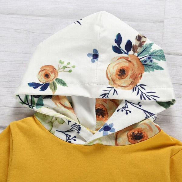 Toddler Autumn Clothes Baby Girls Floral Sets