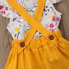 Toddler Girls Baby Clothes Floral Tops+Belt