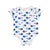 Smart Short Sleeve Baby Bodysuit + Bib - Blue Whale