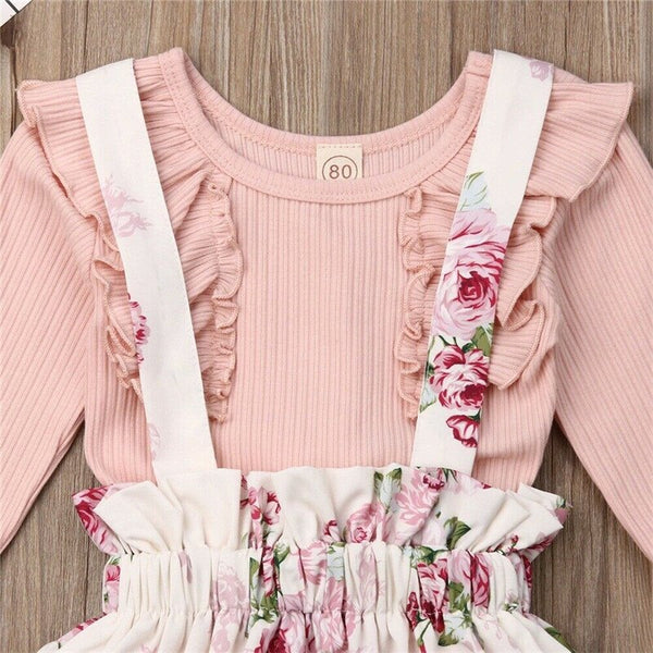 3PCS Newborn Toddler Baby Girls Clothes Sets