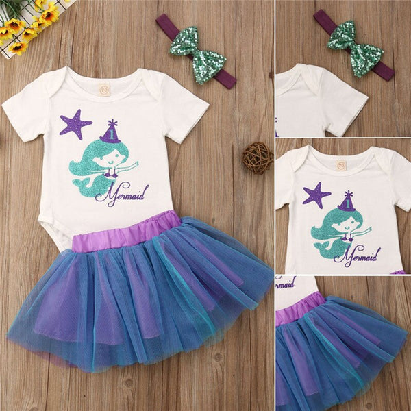 3PCS Toddler Baby Girl Clothes Outfits Set