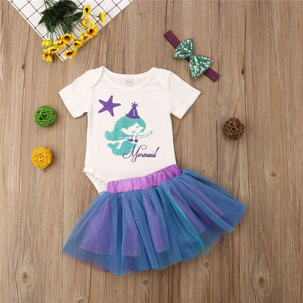 3PCS Toddler Baby Girl Clothes Outfits Set