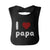 I Love Papa Cute baby Bibs Funny Infant Snap On