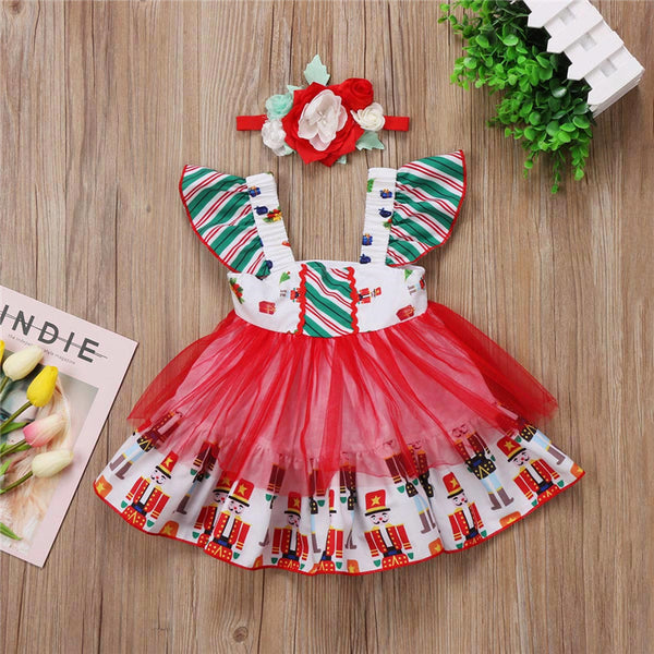 Baby Girl Chrustmas Clothes Dress Toddler Children