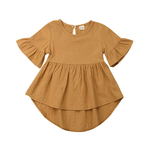 Baby Toddler Girls Clothes Mini Ruffled sleeve