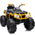 Hikiddo Kids ATV 4 Wheeler 24V Electric ATV Ride On Toy for Big Kids 400W Motor LED Lights - Yellow