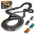 Slot Car Race Track Sets - Electric Race Car Track for Boys and Kids - RC Race Track with 4 Slot Cars Dual Racing Track Electric Powered Race Track Toys Birthday for Boys Child 8-12