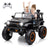 GarveeLife 24V 2 Seater Kids Ride On Toy for Big Kids 4 Wheeler Truck Car Play Car with 5.5MPH Max Speed Remote Control Accelerator Pedal Treaded Tires Steering Wheel Music and Story Black