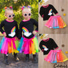 Newborn Toddler Baby Girl Clothes Rainbow T shirt