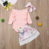 Princess Cute Toddler Baby Girls Clothes 3PCS