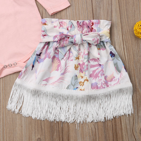Princess Cute Toddler Baby Girls Clothes 3PCS