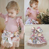 Princess Cute Toddler Baby Girls Clothes 3PCS