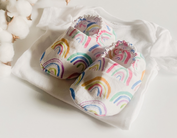 Boho Rainbow Elastic Baby Shoe