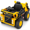 ELEMARA Ride on Toy for Kids Ride on Dump Truck with Dump Bed Shovel 12V Remote Control Ride On Car Battery Powered Construction VehiclesElectric Cars with BluetoothMusicKids Driving Car-Black