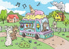Alpaca Jigsaw Puzzle - Ice Cream Treat