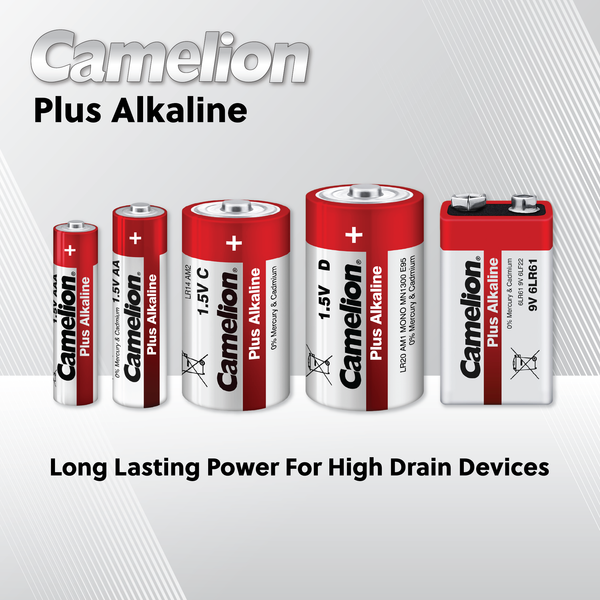 Camelion AA Plus Alkaline Blister Pack of 4