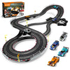 Slot Car Race Track Sets - Electric Race Car Track for Boys and Kids - RC Race Track with 4 Slot Cars Dual Racing Track Electric Powered Race Track Toys Birthday for Boys Child 8-12