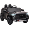 Aosom Chevrolet Tahoe Licensed Kids Ride on Car 12V Battery Powered Kids Electric Car with Remote Control 4-Wheeler Suspension Music Lights Horn for Ages 3-6 Years Old Black