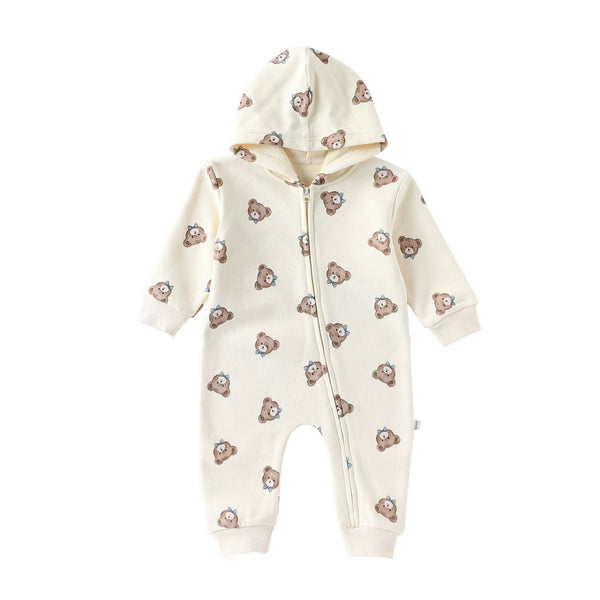 Autumn Arrival Baby Unisex Long Sleeves Animals Cartoon Pattern Hooded
