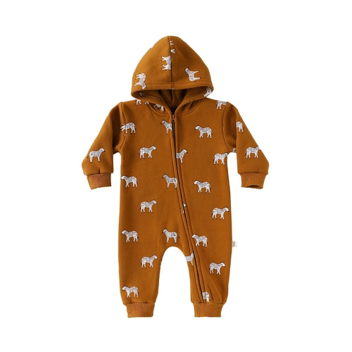 Autumn Arrival Baby Unisex Long Sleeves Animals Cartoon Pattern Hooded