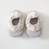 Baby Lace Ruffle Design Solid Color Breathable Rubber Sole Shoes