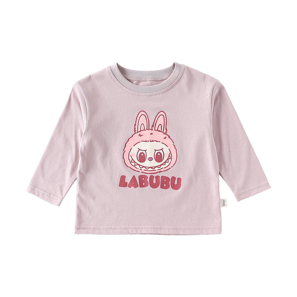 Spring and Autumn Baby Kids Cartoon Pattern Long Sleeves Top and Pants