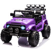 Ride On Truck Car 12V Electric Vehicle w/Remote Control 3 Speeds LED Lights Music Spring Suspension Ride on Car for Kids