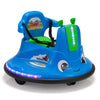 TOBBI Snail Baby Bumper Car 12v Kids Electric Ride On Toy with Remote Control/Children DIY Funny Stickers/360 Degree Spin for Toddlers of Ages 3-9-Azure