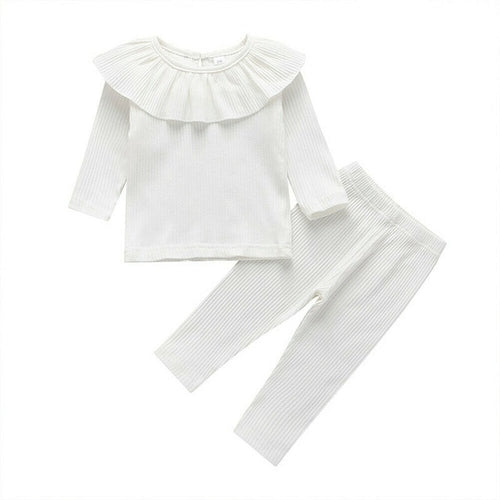 0 3Y Toddler Baby Girl Clothes Sets Solid Knitted