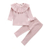 0 3Y Toddler Baby Girl Clothes Sets Solid Knitted