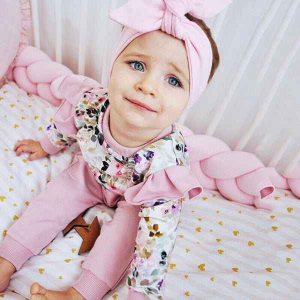 Autumn Toddler Baby Girl Clothes Sets Ruffles