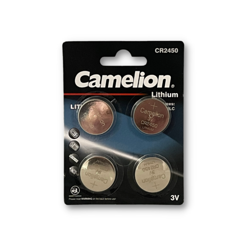 Camelion CR2450 3V Lithium Primary Coin Cell Battery (Three Packaging
