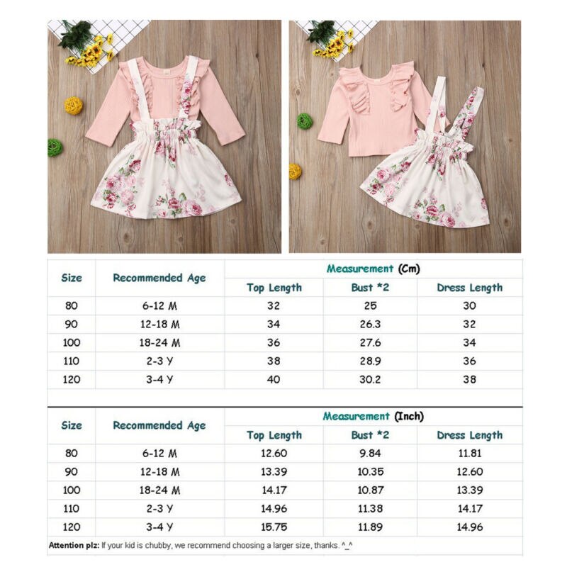3PCS Newborn Toddler Baby Girls Clothes Sets