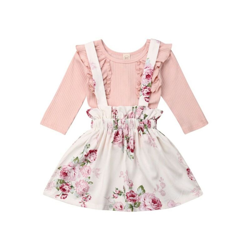 3PCS Newborn Toddler Baby Girls Clothes Sets