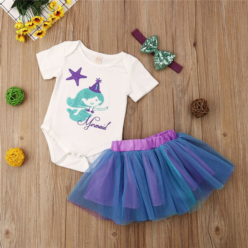 3PCS Toddler Baby Girl Clothes Outfits Set