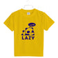 Generic Boys Cotton Lazy Half Sleeve TShirt (Mustard)