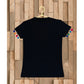 Generic Girl's Casual Short Sleeve Printed Cotton T Shirt (Black)