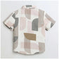 Generic Boy's Cotton Blend Printed Short Sleeve Shirt (MultiColor)