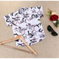 Generic Boy's Cotton Blend Printed Short Sleeve Shirt (MultiColor)