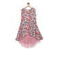 Generic Girl's Polyester Crepe Printed Sleeveless Round Neck Dress (Multicolor)