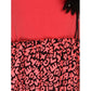Generic Girl's Polyester Crepe Embellished Short Sleeve Round Neck Dress (Pink)