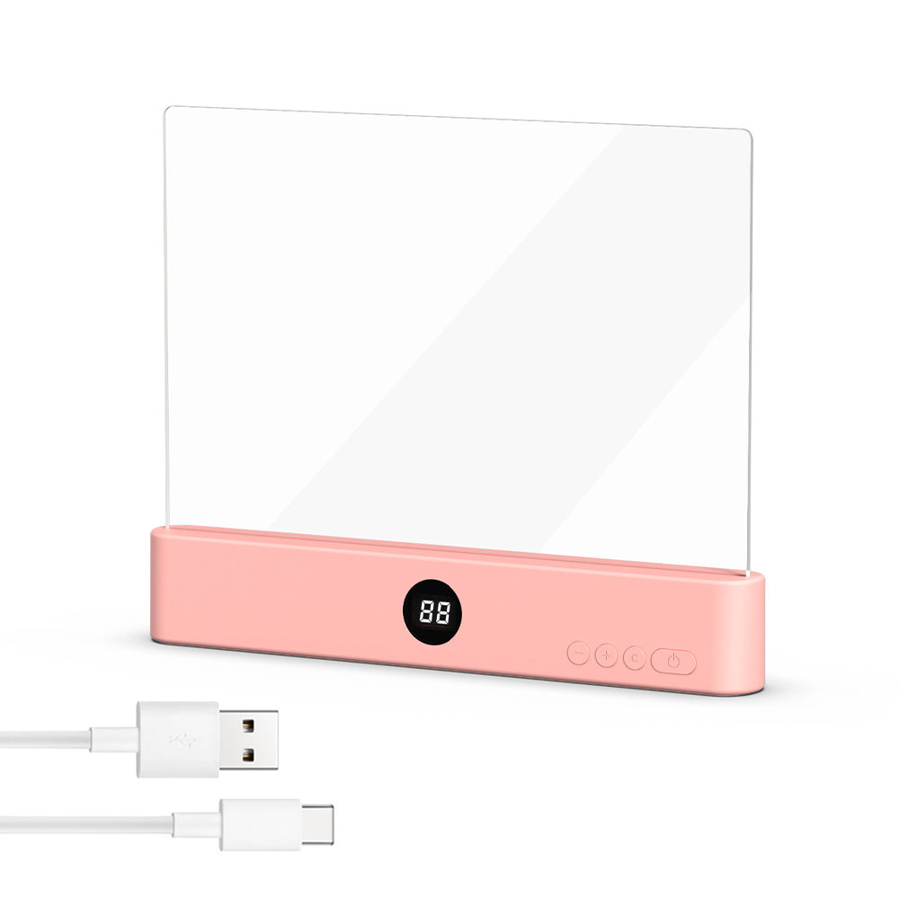 LED Page Lamp for Books and Night Stand – USB Rechargeable Flat Panel Reading Light for Paper Books, Eye-Friendly Night Light