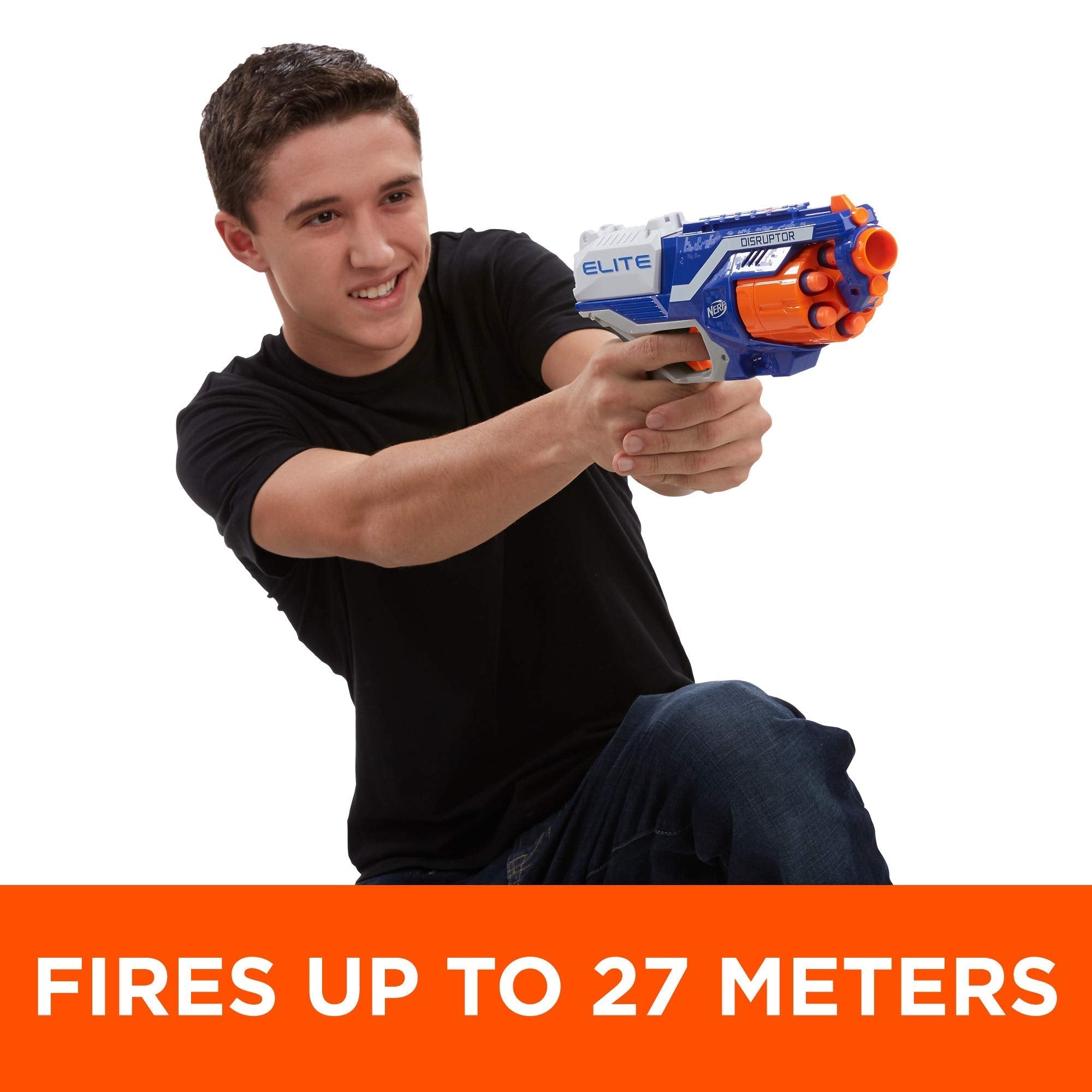 NERF Disruptor Elite Blaster Includes Includes 6 Official Nerf Elite