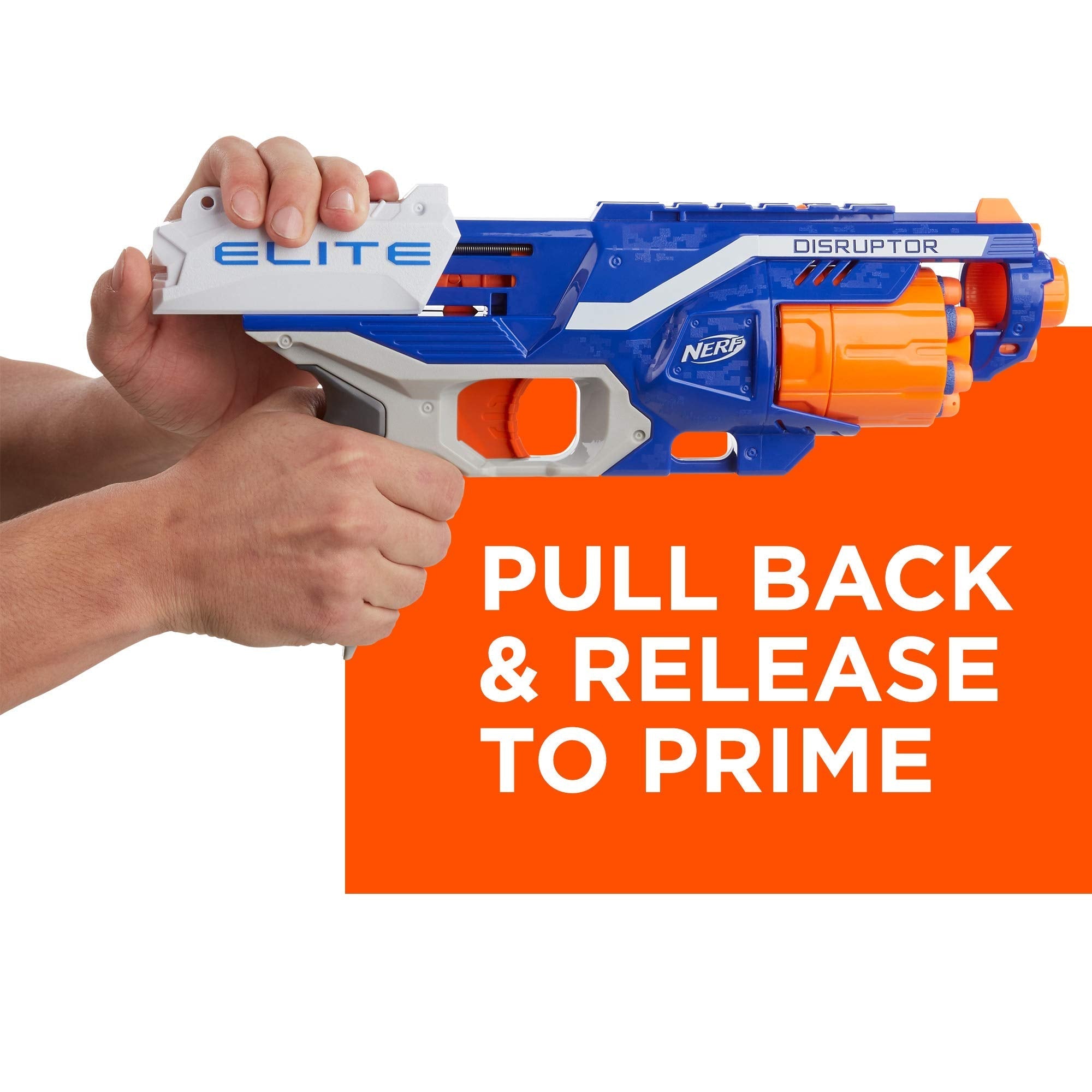 NERF Disruptor Elite Blaster Includes Includes 6 Official Nerf Elite