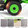 Costzon Ride on Tractor with Detachable Trailer 12V Kids Electric Vehicles w/3-Gear-Shift Ground Loader Wireless Design & USB 7 LED Headlights Remote Control Tractor Toys for Kids 3+ (Green)