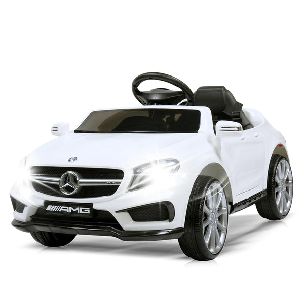 Licensed Mercedes Benz Electric Car for Kids by TOBBIToddler Electric VehicleChildren Ride On Toy with Parental Remote Control/Double Doors/5 Point Safety Belt/LED Lights for Ages 3+