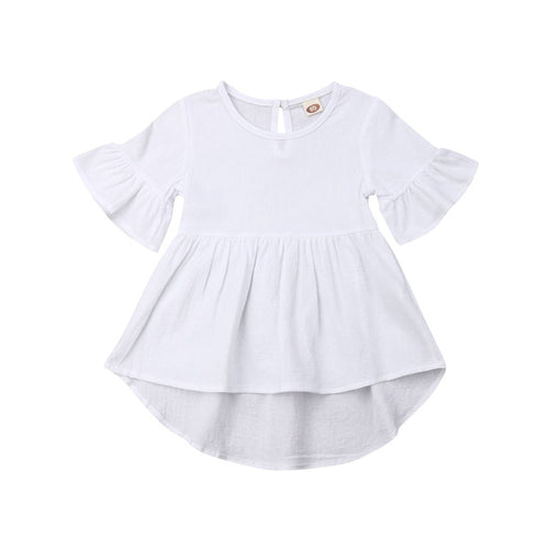 Baby Toddler Girls Clothes Mini Ruffled sleeve
