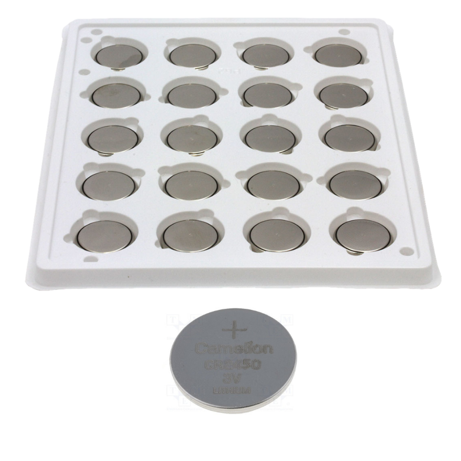 Camelion CR2450 3V Lithium Primary Coin Cell Battery (Three Packaging